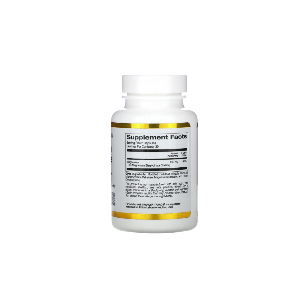 Glicinato de Magnesio. California GOLD Nutrition®