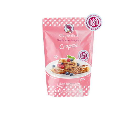 Mezcla de harinas para Crepas. Clementina Gluten Free®