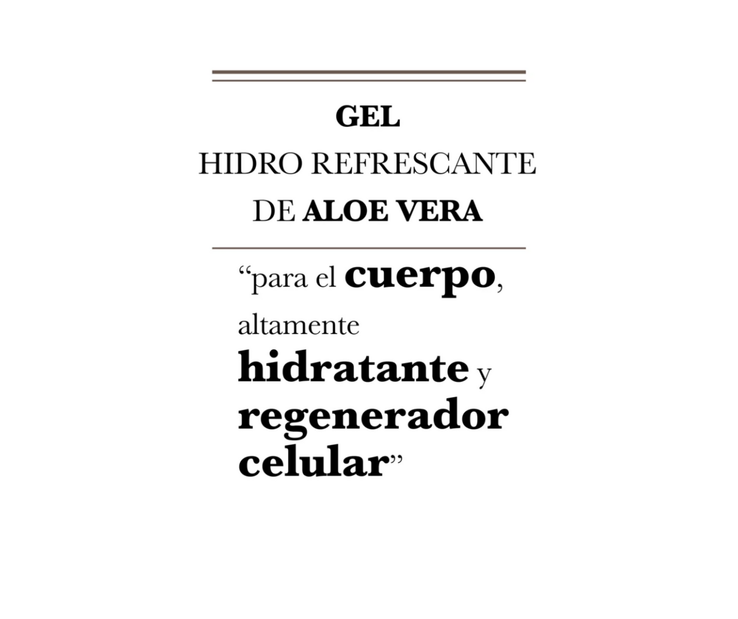 Gel Refrescante de Aloe Vera. La Boutique Herbal®